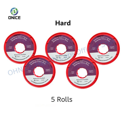 Orthodontic Retainer Chain Wire - 1m Stainless Steel Spool for Post-Braces Dental Retention