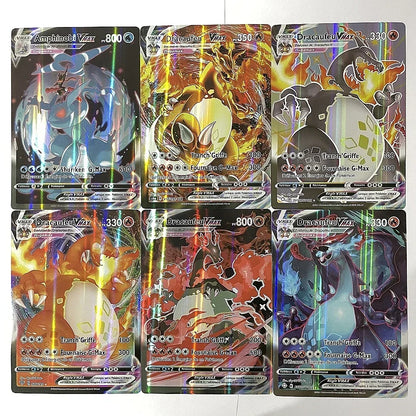 2024 Oversized Pokémon Cards – 30pcs Jumbo VMAX, VSTAR, GX, Arceus, Pikachu & Charizard Super Shiny Rare Cards for Birthday Gifts