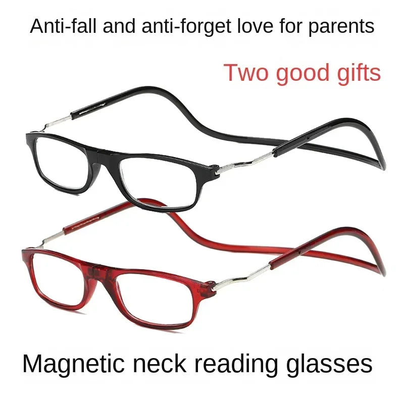 New Ultralight Reading Glasses – Hanging Stretch Anti-Fatigue Presbyopia Glasses for Men & Women, Diopters +1.0 to +4.0