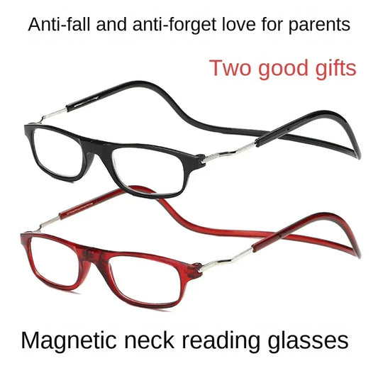 New Ultralight Reading Glasses – Hanging Stretch Anti-Fatigue Presbyopia Glasses for Men & Women, Diopters +1.0 to +4.0