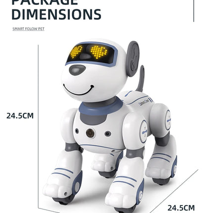 2-in-1 Intelligent Remote Control Robot Dog – Programmable Stunt & Voice Command Toy with Touch & Music for Kids