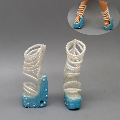 Little Kids 25CM Winter Doll Shoes – Boots & High Heels Accessories, Perfect Birthday Gift for Girls