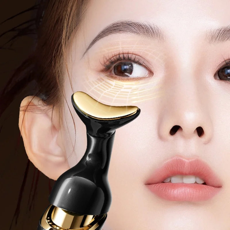 Microcurrent Face & Neck Lifting Device - Eye Massage, Skin Rejuvenation & Anti-Aging Beauty Massager
