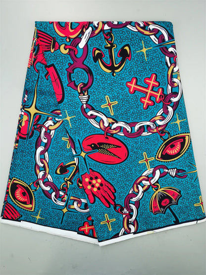 2025 African Wax Fabric - High Quality Cotton Nigerian Ankara Batik Print Material for Sewing & Dresses