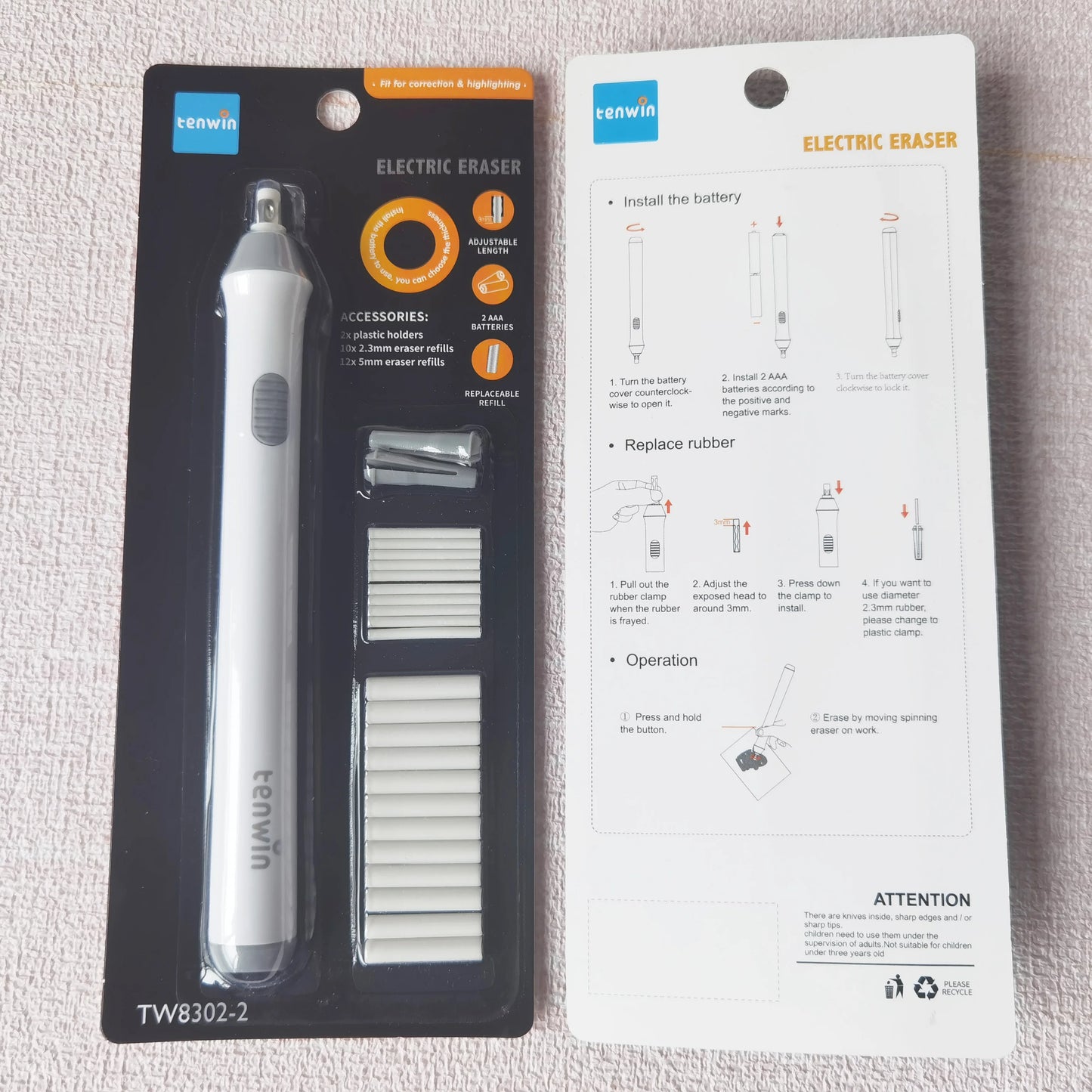 Sketch Electric Highlight Eraser - Auto Rotating Art Painting Tool, Student Stationery Supplies