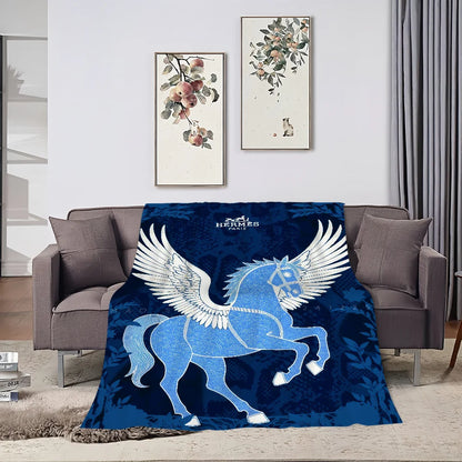 Luxury Plush Fashion Blanket – Soft Warm Flannel for Sofa, Bedroom, Office & Travel Gift
