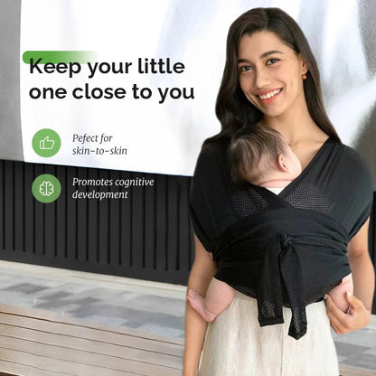 Ergonomic Baby Backpack Carrier - X-Shaped Sling with Adjustable Straps for Outdoor Parenting