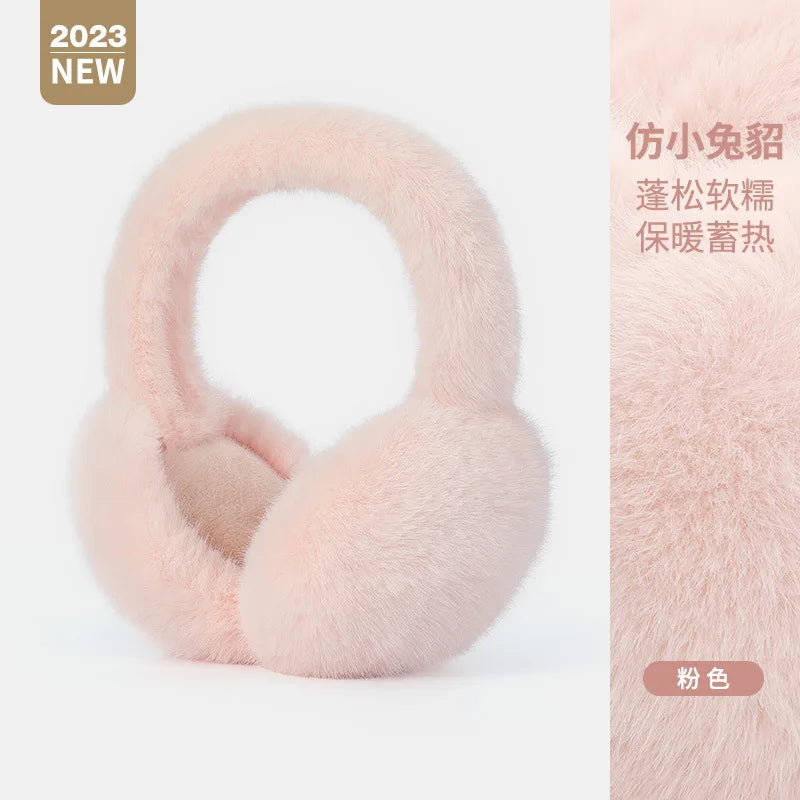 Maikun Thermal Earmuffs for Autumn & Winter - Thickened Cycling Ear Bags Imitation Rabbit Marten Ear Warmers