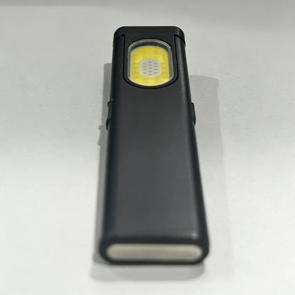 Rechargeable 550LM LED Keychain Flashlight — Mini Pocket Torch Lantern with Magnet for Emergency & Work