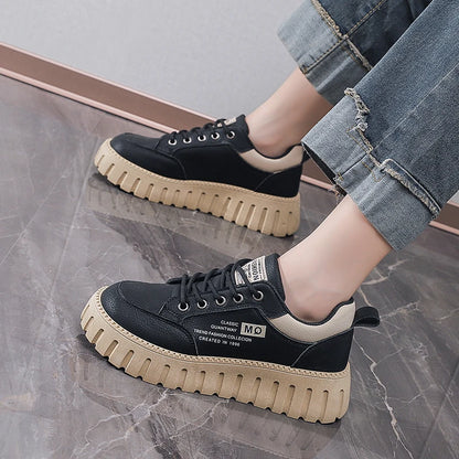 2025 Women’s Spring Casual Shoes – Campus Style Platform Sneakers, Designer Leather Footwear, Versatile Fashion Sneakers