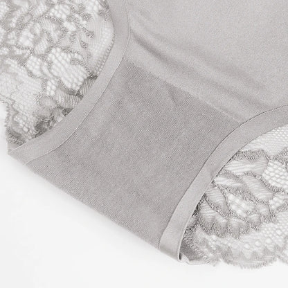 TrowBridge 3PCS Women’s Lace Panties Set — Sexy Silk Satin Underwear, Soft Cozy Big-Size Lingerie Briefs