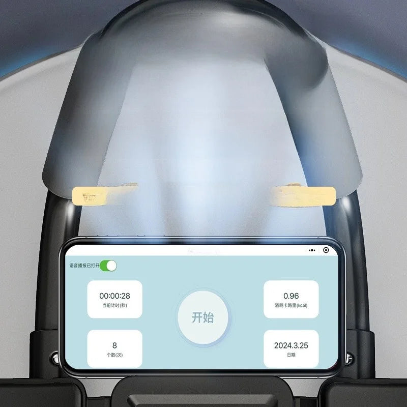 Smart Fit Abdominal Wheel – Six Wheels & Eight-Elbow Automatic Rebound with Mobile App Connectivity