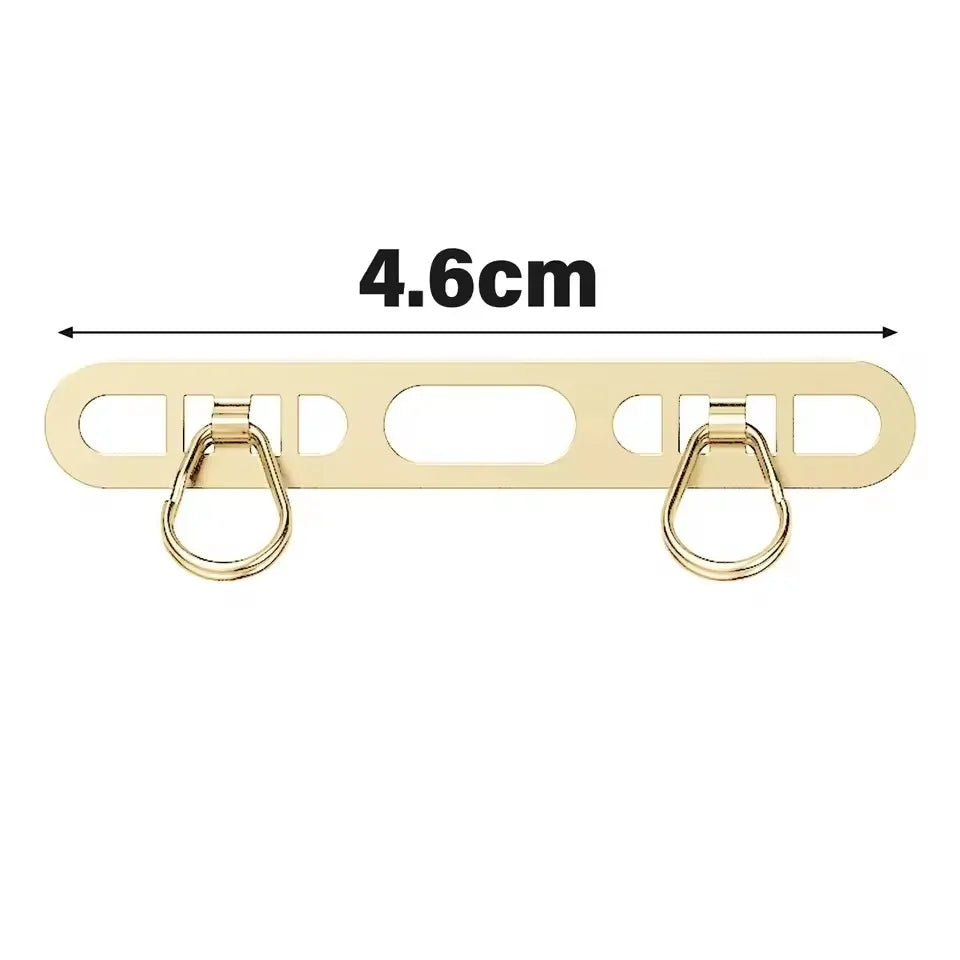 Metal Phone Lanyard Patch Set 1/2/3Pcs – Stainless Steel Side Clip Connector with Double Buckle for iPhone Strap Gasket Attachment