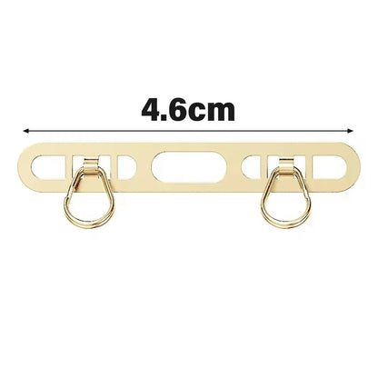 Metal Phone Lanyard Patch Set 1/2/3Pcs – Stainless Steel Side Clip Connector with Double Buckle for iPhone Strap Gasket Attachment