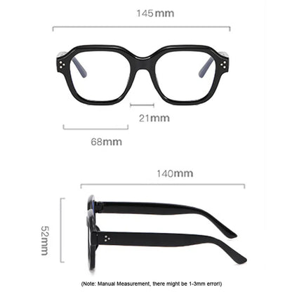 Retro Anti-Blue Light Computer Glasses – Oversized Trendy Eyeglasses for Women & Men, Stylish Classic Spectacles by Ouclos
