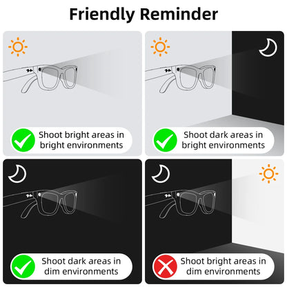 HIBLOKS LED Light Blocking Stickers – Compatible with Ray-Ban & Oakley Meta Smart Glasses (Wayfarer, Skyler, Headliner Gen 2, HSTN)