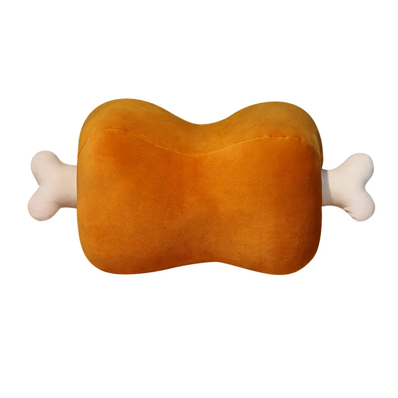 New Dual-Use Meat & Bone Plush Pillow – Soft Handwarmer Stuffed Pillow, High-Quality Home Decor