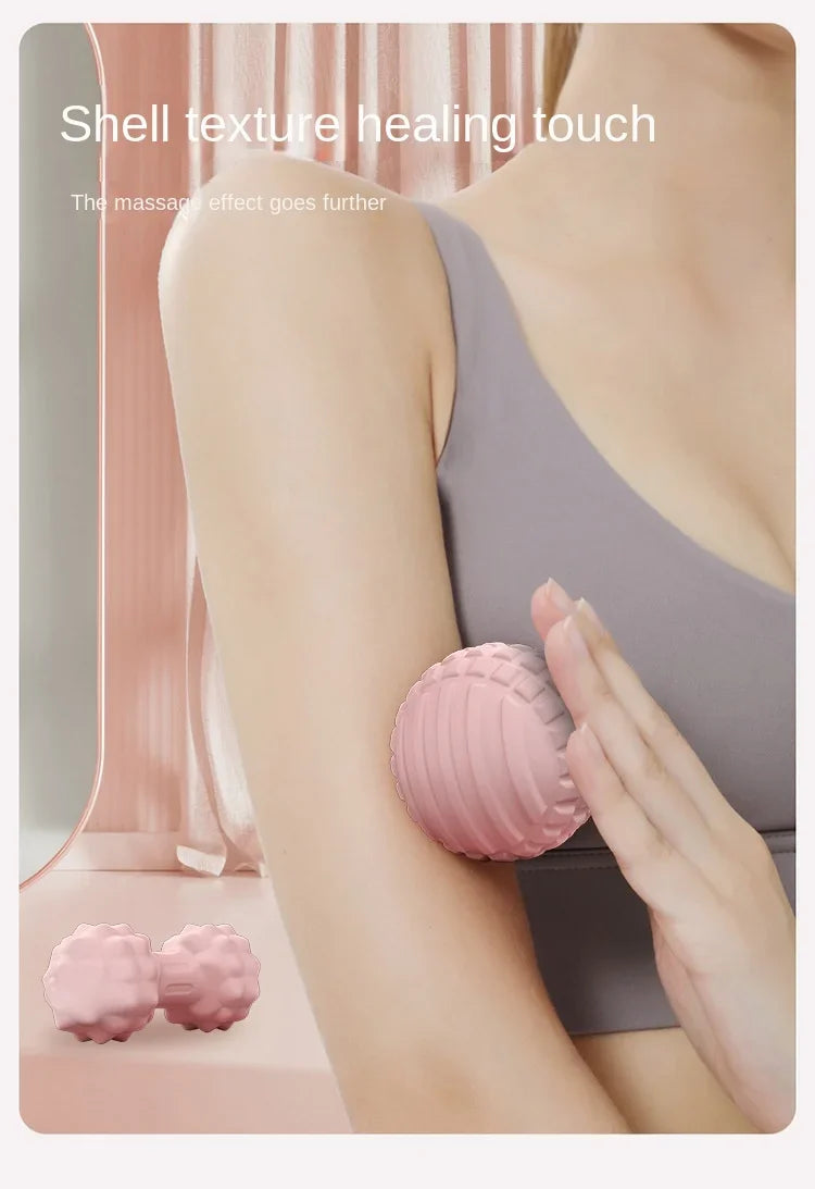 Yoga Foot Massage Ball — Handheld Acupressure Tool for Muscle Relaxation, Shoulder, Neck & Pain Relief