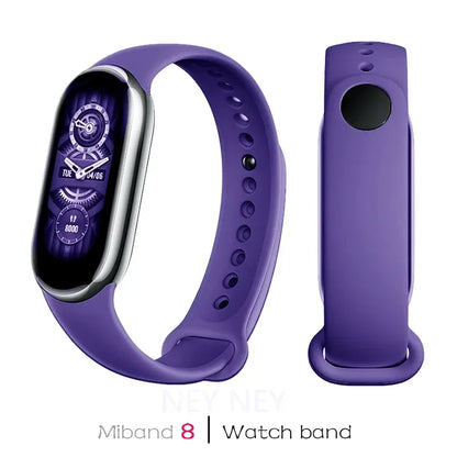 Waterproof Silicone Sport Strap for Xiaomi Mi Band 8/9 NFC – Replacement Smartwatch Bracelet