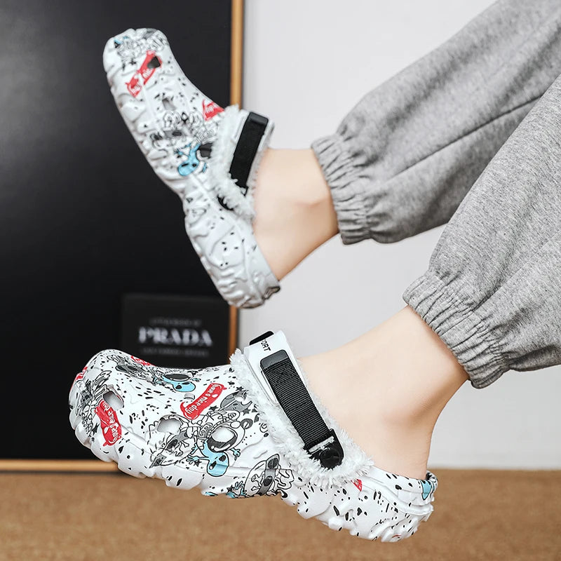 Men’s & Women’s Winter Slippers – Soft Plush Indoor, Non-Slip Removable Sandals, Big Size 47