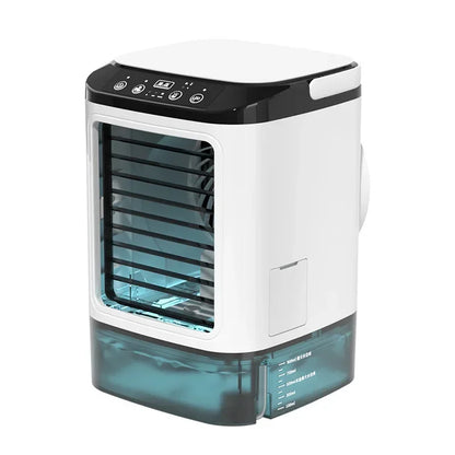 Portable Air Conditioner Fan - Dual Spray Ultrasonic Air Cooler with 3-Speed Quiet Cooling & Night Light