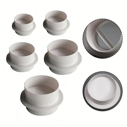 Round Ventilation Pipe Check Valve – Anti-Odor Air Duct Control for Exhaust Fan & Kitchen Vent Hose
