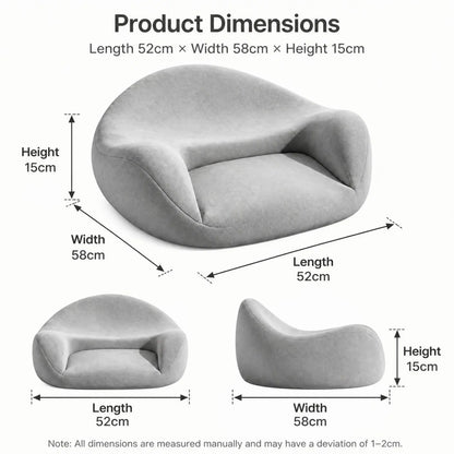 Ergonomic Meditation Cushion - Cross-Legged Yoga, Kneeling & Home Meditation Futon Pillow