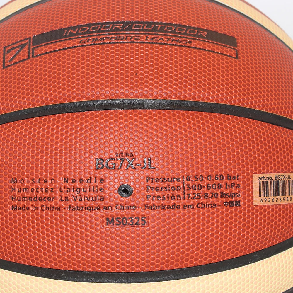 2025 Molten Basketball — Official Size 5/6/7 PU Indoor & Outdoor Ball for Men, Training, Match & Team Games