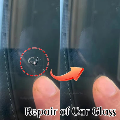 Car Glass Repair Kit – Windshield Crack & Scratch Removal Set for Cars, Trucks & Motorcycles Window Restoration Tool Kit