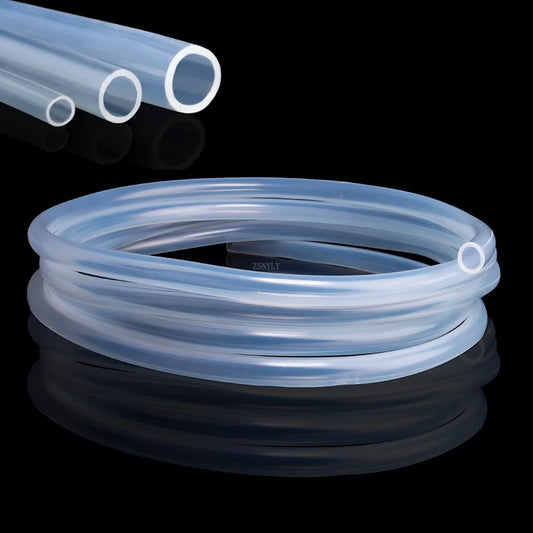 Transparent Silicone Hose Pipe - 4mm-12mm Food Grade Flexible Rubber Tubing for Aquarium, Pump, Water & Liquid Transfer