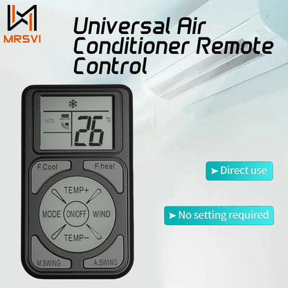 MRSVI Q58 Universal A/C Remote Control - Mini Portable Replacement for Major Air Conditioner Brands & Models