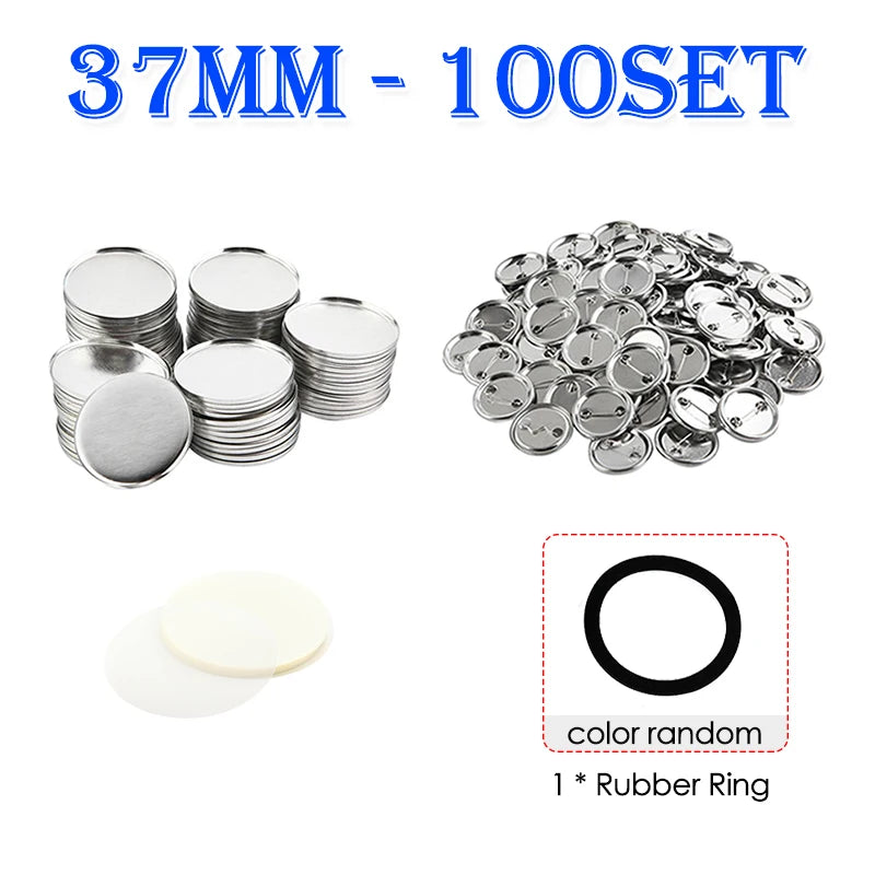 25/32/37/44/58/75mm Badge Maker Molds - DIY Button Press Machine, Interchangeable Die Mould for Round Badge Punching