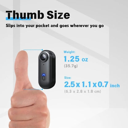 4K HD Mini Vlog Camera — WiFi Wireless Portable Action Body Cam for Sports, Travel & Photography