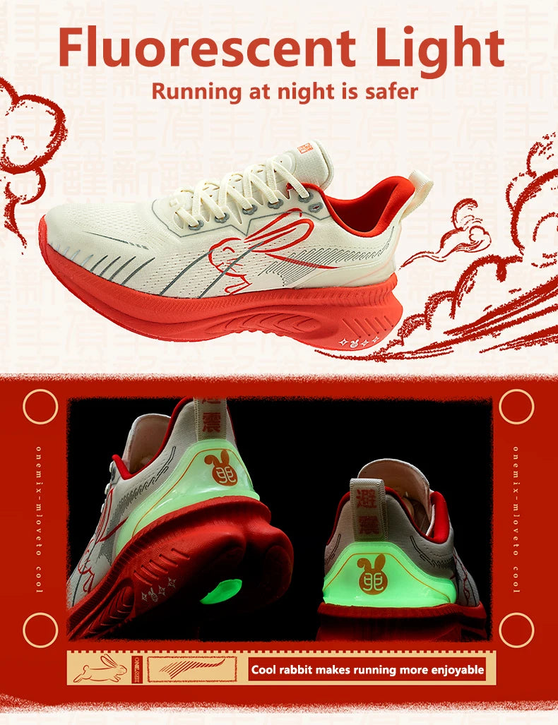 ONEMIX 2024 Men's Running Shoes – Non-Slip, Breathable, Lightweight Cushion Sneakers for Outdoor Sports