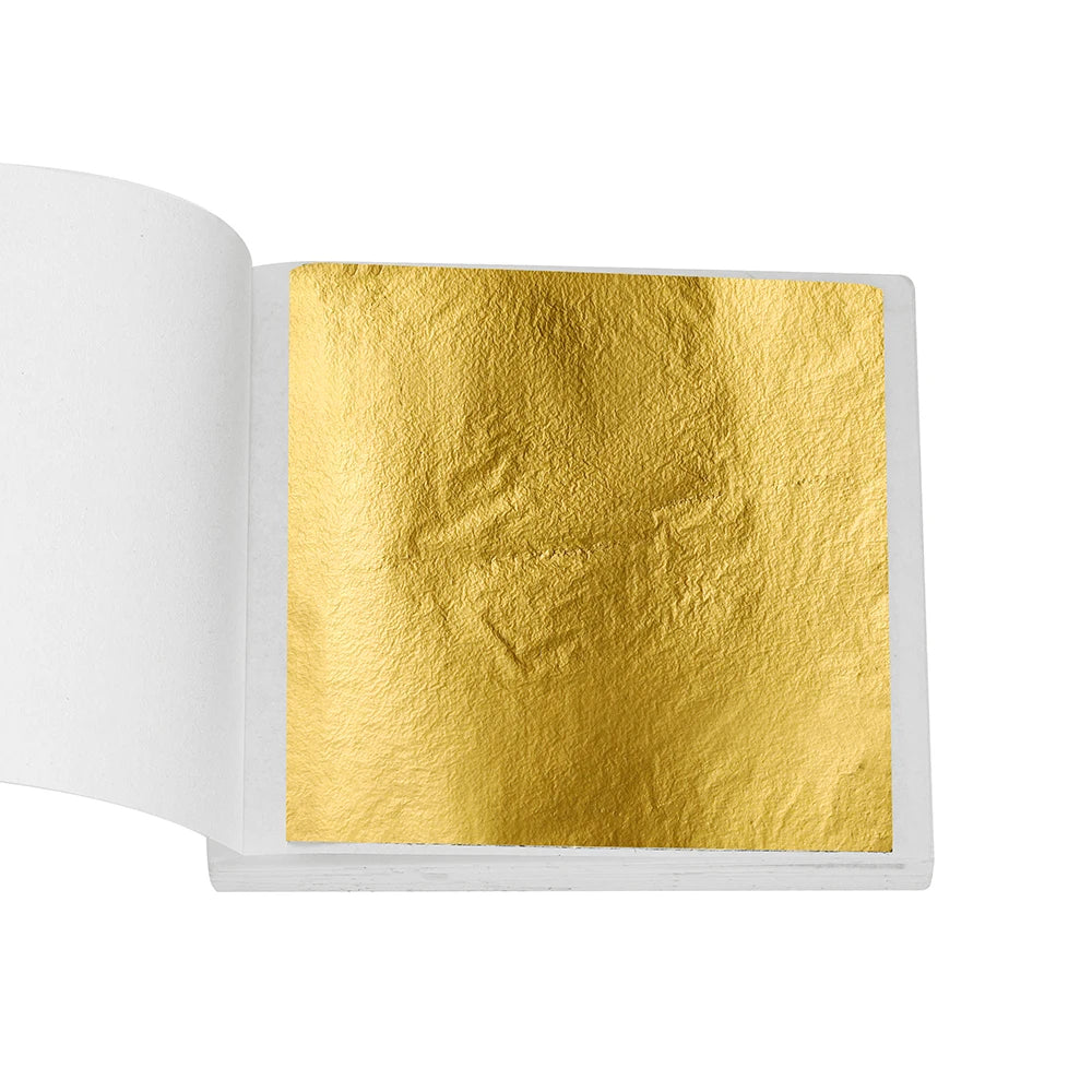 100-200 Sheets Imitation Gold Foil Paper – Gilding DIY Epoxy Resin Jewelry Making & Craft Decoration
