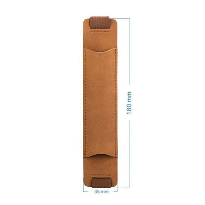 Adjustable Elastic Band Pen Holder - PU Leather Pen Sleeve Pouch, Detachable, Fits Notebook - Elastic Notebook Pen Holder