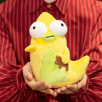 19cm Solar Opposites Yellow Monster Plush – Cute Big-Eyed Anime Stuffed Doll, Soft Cuddly Plushie Birthday Gift