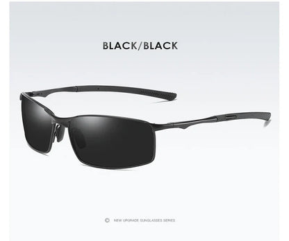 Aoron Polarized Sunglasses – UV400 Anti-Glare Metal Frame Driving Glasses for Men & Women