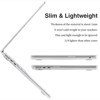 Crystal Clear MacBook Case - Protective Cover for MacBook Pro 14/16 & MacBook Air 13.6 M2–M5 Models