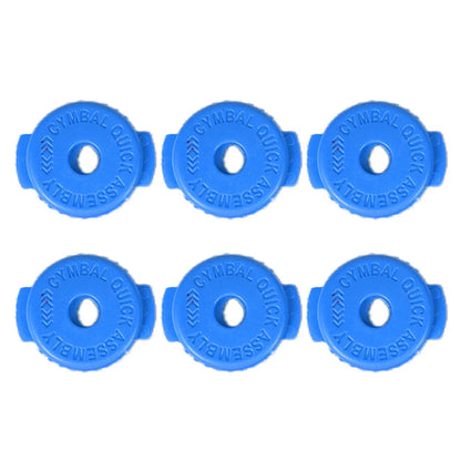 6pcs Plastic Cymbal Mates - Quick Release Cymbal Nuts for 8mm Threaded Cymbal Stands Drum Accessories