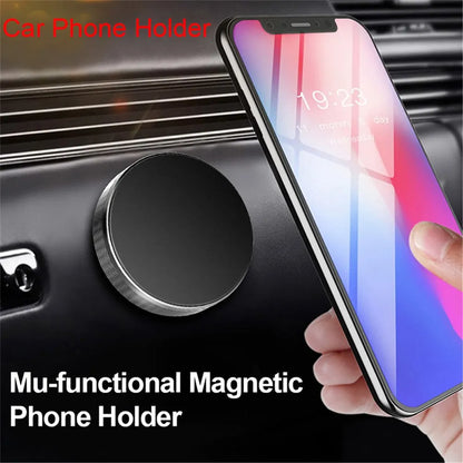 Magnetic Car Phone Holder Stand for iPhone 14 13 Pro Max - Magnet Mount Support for GPS - In-Car Mobile Phone Holder