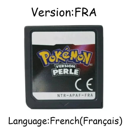 Pokemon Series DS Game Cartridge – Platinum, Pearl, Diamond, HeartGold, SoulSilver, Multilingual for NDS/3DS Consoles