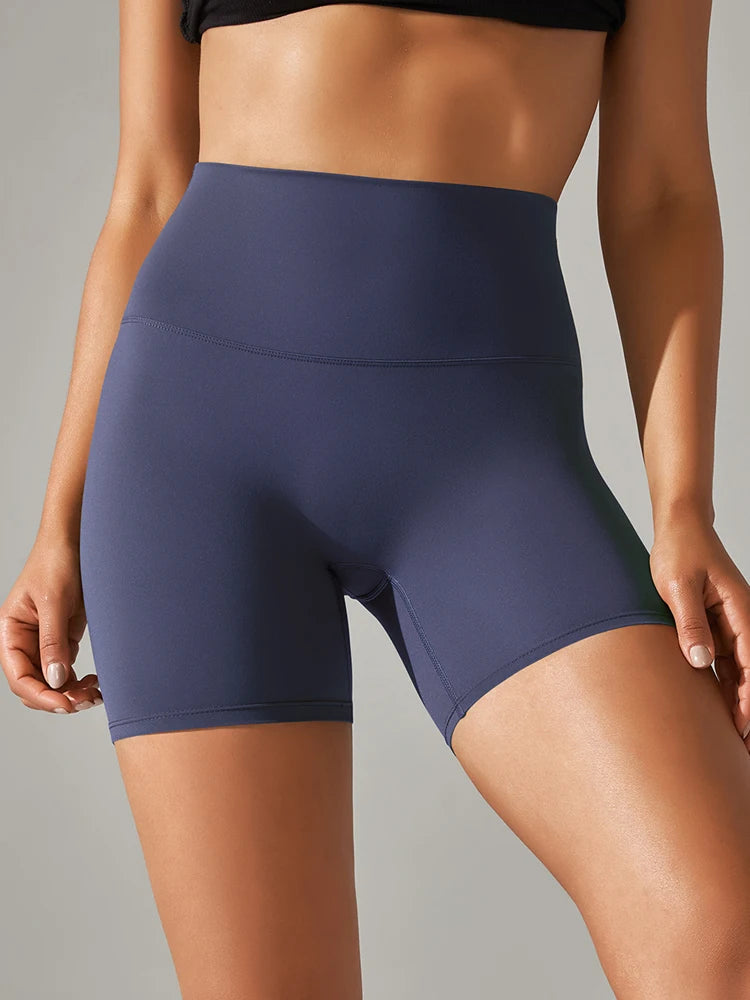 Women High Waist Yoga Legging Shorts - Squat Proof Quick Dry Fitness Cycling Shorts for Gym Workout & Sports