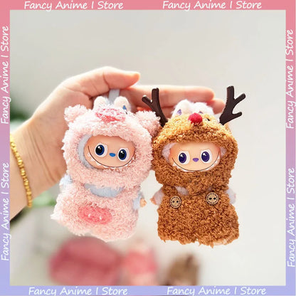 Mini Labubu 4.0 Plush Doll Outfit – Cartoon Mickey, Lotso, Dinosaur & Elk Clothes for Love Series DIY Accessories