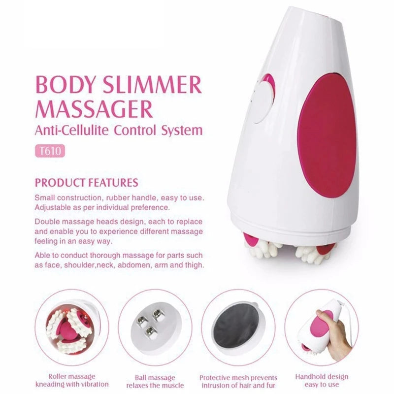 Infrared Electric Anti-Cellulite Massager – 3D Roller Slimming Device for Fat Reduction, Muscle Relaxation & Body Shaping