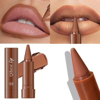 Twist-Up Lip Liner & Lipstick Pen – Multipurpose Velvet Matte Waterproof Lip Contour & Powder Blusher Rouge Makeup