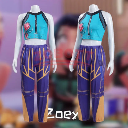 Girls Zoey Rumi Cosplay Costume – Kids Mira Outfit for Stage Performance, Halloween & Animated Movie Dress-Up