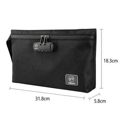 Travel Storage Bag with Password Lock – Waterproof Anti-Odor Safe Handbag for Files, Cards, and Smoking Pipe Storage