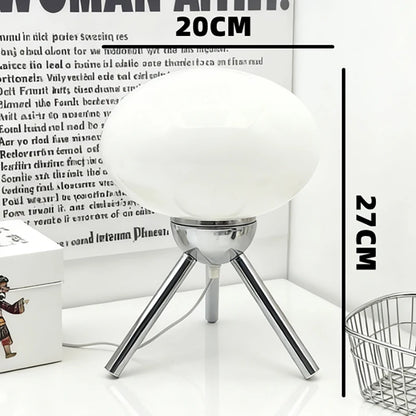 Bauhaus Mushroom Table Lamp - Mid-Century Nordic Glass Bedside Light for Modern Bedroom Decor