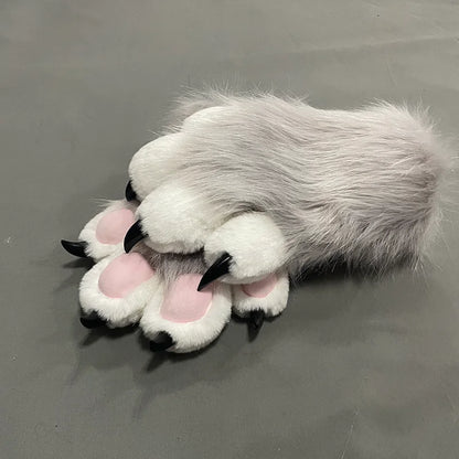 Custom Furry PAWS Long Gloves – Cartoon Kigurumi Fursuit Cosplay Costume Accessory Pair